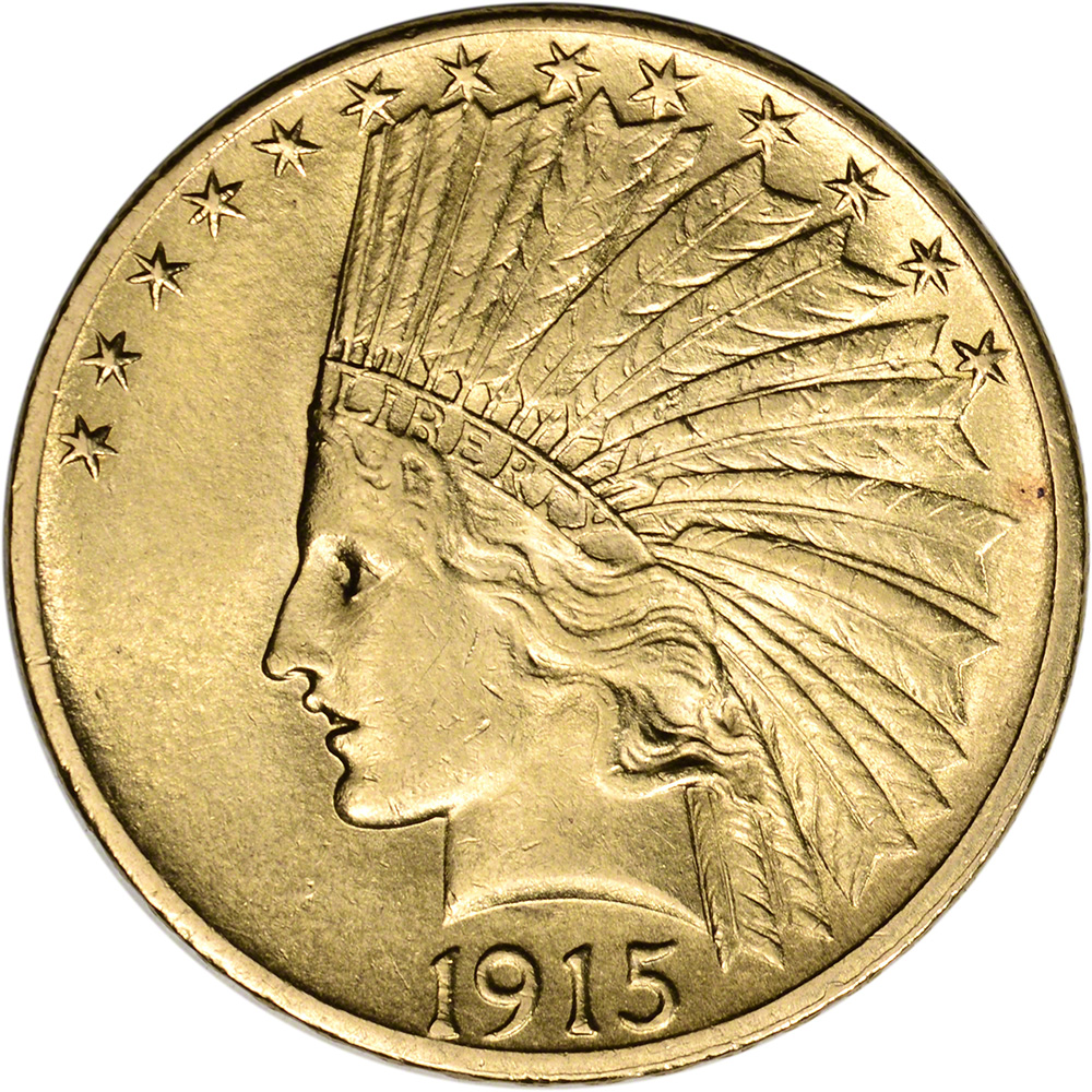 Us Gold $10 Indian Head Eagle - Au Condition - Random Date